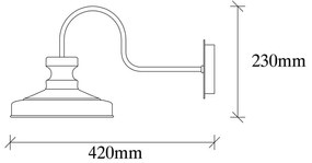 Lampada da parete nera Berceste – Opviq lights