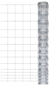Recinzione Da Giardino İn Acciaio Zincato 50 M 150 Cm Argento /
