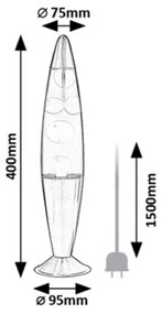 Rabalux 76111 - LED Lampada lava (lampada Astro) LOLLIPOP RAINBOW 2 LED/25W/230V