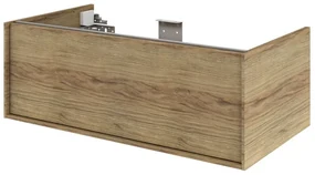 Mobile da bagno sotto lavabo SENSEA Neo Frame rovere satinato L 90 x H 32 x P 48 cm 1 cassetto, lavabo non incluso