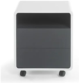 Cassettiera da ufficio TEO bianco/antracite