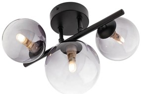 Redo 01-3988 - Lampadario a plafone ASTRA 3xG9/8W/230V nero