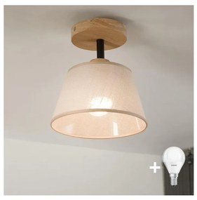 Brilagi - LED  Lampadario a plafone ANTHONY 1xE14/60W/230V quercia/beige
