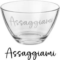 Coppetta vetro scritta Assaggiami 450 ml