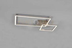 Padella plafoniera led 25w 3000lm, 4000k acciaio con snodo dimmerab...