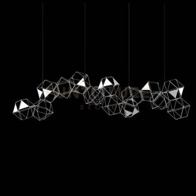Lucciola pro 14 lampada a sospensione lineare con triangolo in meta...