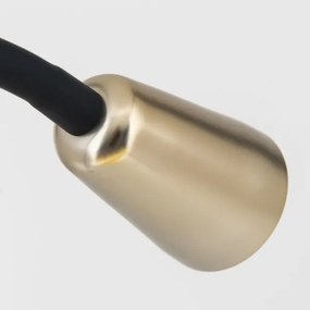 Orion - Lampada da tavolo flessibile con morsetto DOTTY 1xGU10/10W/230V ottone/nero