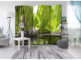 Paravento  Meditation II [Room Dividers]  Colore Verde, Dimensioni e Misure 225x172