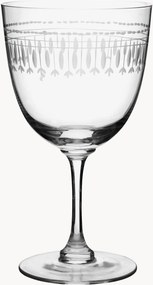 Set di 2 bicchieri da vino in cristallo soffiato Ovals