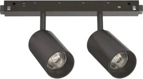 Ego spot double led cob citizen 2100 lm 4000 k 16 w 30° nero d.4x7cm