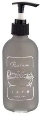 Dispenser di Sapone Nero Grigio 250 ml Vetro polipropilene
