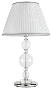 Lampada da tavolo BACH 40x66 cm in vetro trasparente Cromo