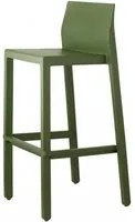 SET 4 SGABELLI KATE TECNOPOLIMERO HT 75CM MADE IN ITALY SCAB DESIGN - Verde oliva 56