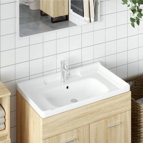 Lavandino Da Bagno Bianco 91,5x48x23cm Rettangolare İn Ceramica /