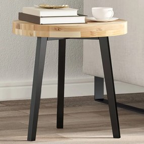 Piano Tavolo Rotondo Ø40x4 Cm İn Legno Massello Di Acacia /
