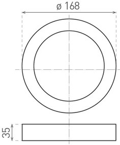 Plafoniera LED FENIX LED/12W/230V 2900/3900/5800K diametro 16,8 cm bianco