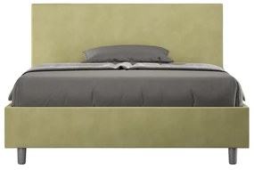 Letto Matrimoniale Extra Large 190x200 cm con Rete e Contenitore Adele T Verde