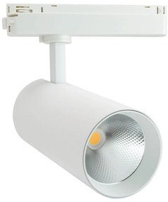 Faro LED 40W Monofase 38°/60° 130LM/W CRI92 no Flickering Colore Bianco Caldo 2.700K