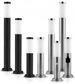 Lampada da esterno LED RGBW dimmerabile LIVIA 1xE27/6,5W/230V 45 cm IP44 argento