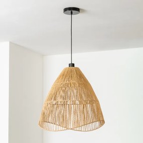Brilagi - Lampadario LED sospeso con cavo CERIA BOHO, 1xE27/40W/230V, Ø 50 cm, marrone