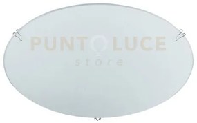 Plafoniera egizia bianca 1 luce attacco e27 25x25cm vetro satinato ...