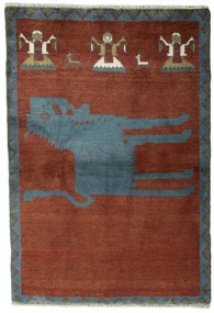 Gabbeh Tappeto 150 x 100 Rosso (Iran) Annodato A Mano