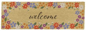 Zerbino in fibre di cocco 40x120 cm Welcome Floral – Artsy Doormats