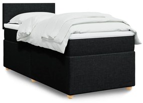 Giroletto A Molle Con Materasso Nero 80x200 Cm İntessuto /