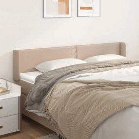 Testiera Ad Orecchio Cappuccino 203x16x78/88 Cm İn Similpelle /