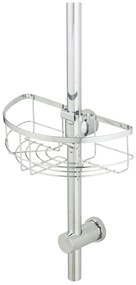 Mensola da bagno autoportante in acciaio inox in colore argento Floresta - Wenko