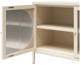 Vetrina in metallo crema 100x64x40 cm Luna - Støraa