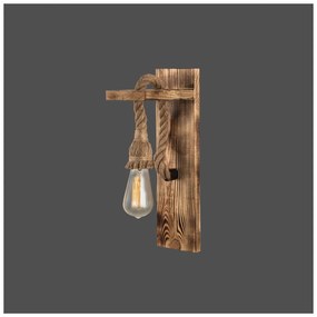 Lampada da parete in colore naturale Woody - Squid Lighting