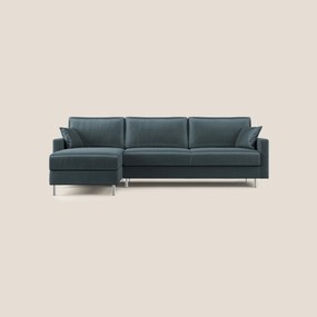 Andromeda divano letto angolare in velluto morbido impermeabile T01