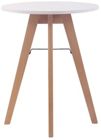 Tavolo Da Cucina Rotondo İn Mdf E Legno Di Faggio Con Struttura Moderna / 60 C