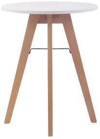 Tavolo Da Cucina Rotondo İn Mdf E Legno Di Faggio Con Struttura Moderna / 60 C