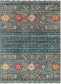 Samarkand Tappeto orientale 200x150 Verde (Pakistan) Annodato A Mano