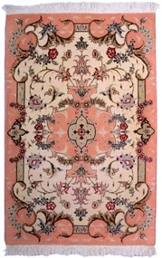 Tabriz Tappeto 100x60 Beige (Iran) Annodato A Mano