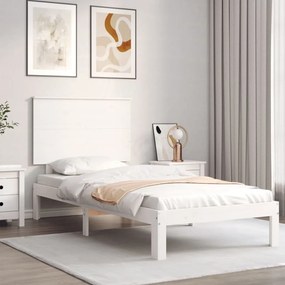 Giroletto Senza Materasso Bianco 90x200 Cm Legno Massello Pino /