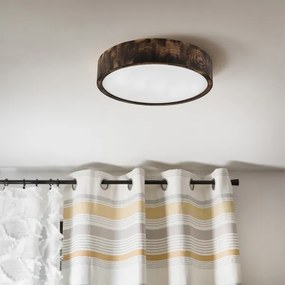 Brilagi - Plafoniera CARVALHO SMOKEY 2xE27/60W/230V rovere Ø 37,5 cm