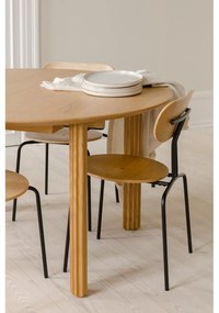 Sedia da pranzo nera e crema Curious - UMAGE