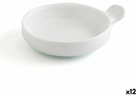 Vassoio per aperitivi Quid Gastro Fun Ceramica Bianco (12 Unità)