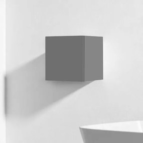 Pensile cubotto sospeso con anta Grigio Opaco 30x30 cm