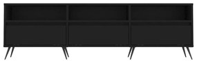 Mobile porta tv nero 150x30x44,5 cm in legno multistrato