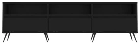 Mobile porta tv nero 150x30x44,5 cm in legno multistrato