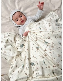 Set copripiumino e federa da bambini giallo chiaro in cotone organico per culla 70x100 cm Sea Garden – Cam Cam Copenhagen