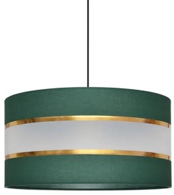 Lampadario a sospensione con filo HELEN 1xE27/15W/230V diametro 40 cm verde/oro