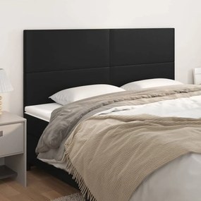 Testiera 4 Pz Nero 90x5x78/88 Cm İn Similpelle /