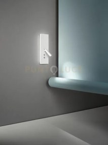 Applique da comodino a led plate 6638 b lc bianco