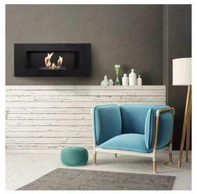 Kratki DELTA2/CZ NERO/TUV - Camino BIO DELTA2 40x90 cm 2kW nero