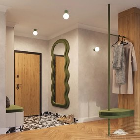 Lampada da parete verde ø 12 cm Orbital – Sollux